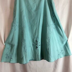 Cutwork Embroidered LinenSkirt